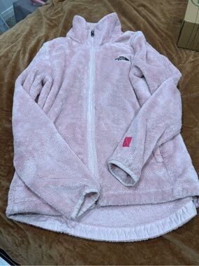 The North Face Pale Pink Sherpa Full-Zip Jacket